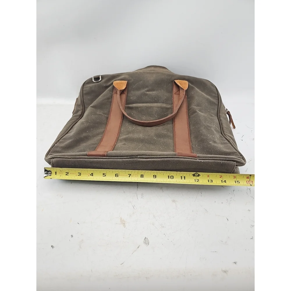 DOPP Olive Suede Briefcase Laptop Bag